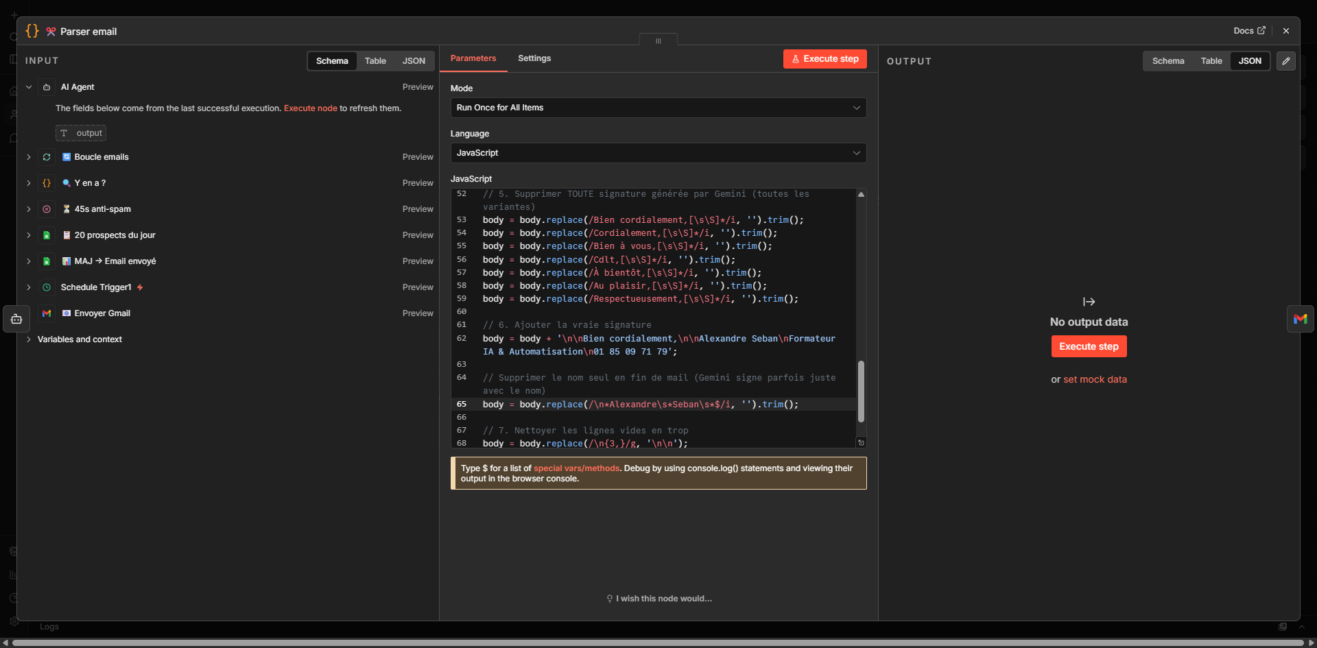 Prospection Workflow